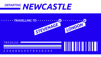 Newcastle to London storefront image